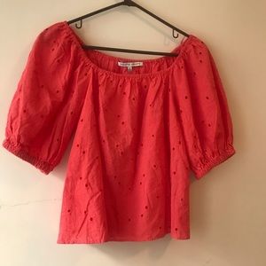 Beautiful Coral Off the shoulder top